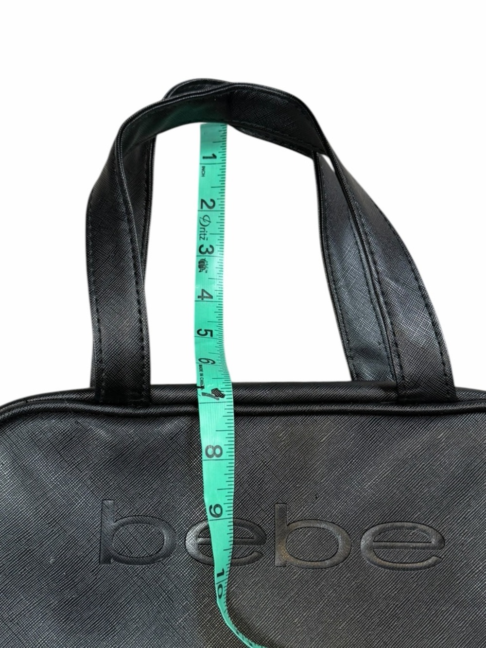 Bebe Black Faux Leather Travel Toiletry Bag/Cosmetic Bag - Picture 11 of 11